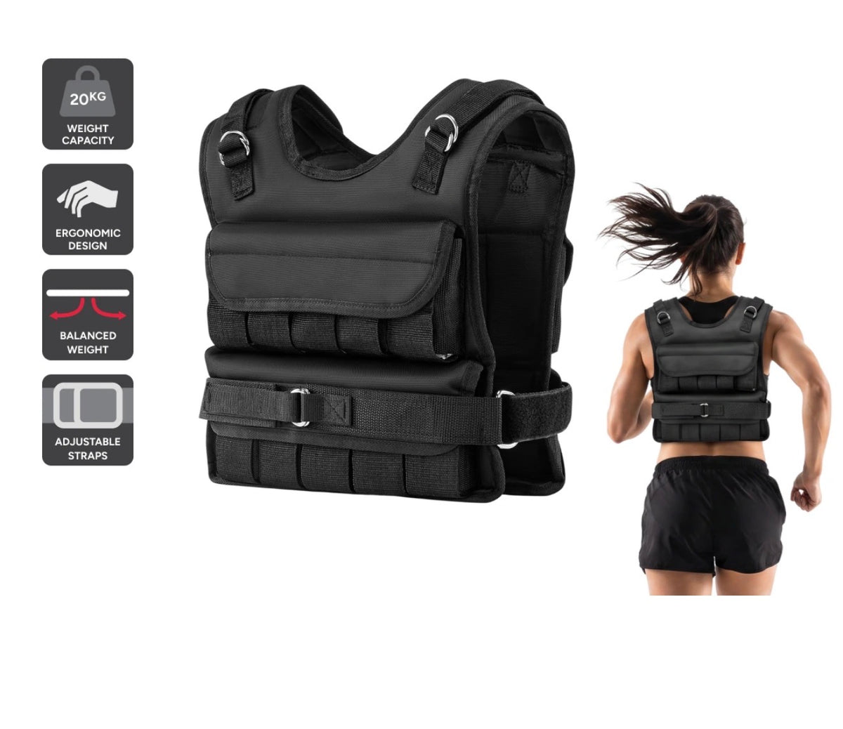 Sports Adjustable Weighted Vest